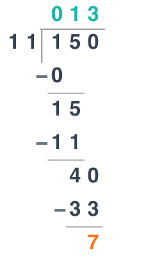 Long division with remainders calculator
